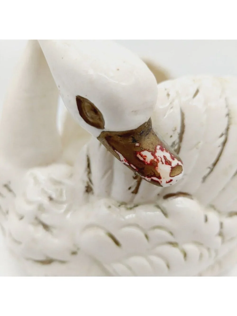 Swan Dish Planter Figurine Made in Japan Hand Painted Read